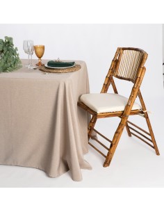 Toalha de mesa retangular fio rústico