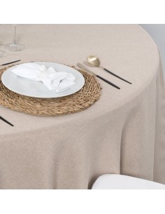 Mantel Redondo Hilo Rústico 2