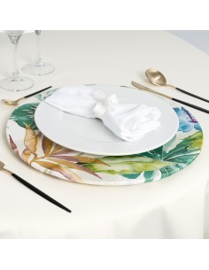 Funda Estampada para Bajoplato de Madera 2