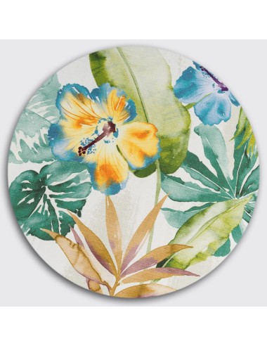 Prato de servir de madeira com tampa estampada