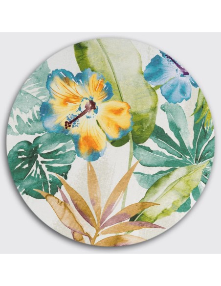 Bajoplato de Madera con Funda Estampada