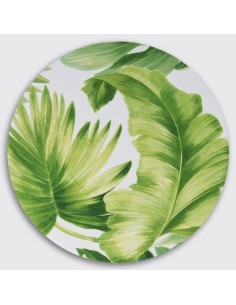 Prato de servir de madeira com tampa estampada 2