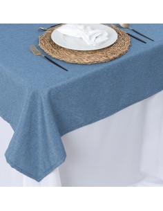 Sobre Toalha de Mesa Quadrada Tecido Rústico