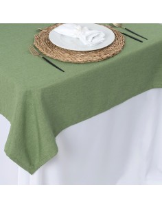 Sobre Toalha de Mesa Retangular Tecido Rústico