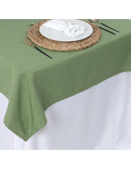 Cubremantel Mesa Rectangular Hilo Rústico
