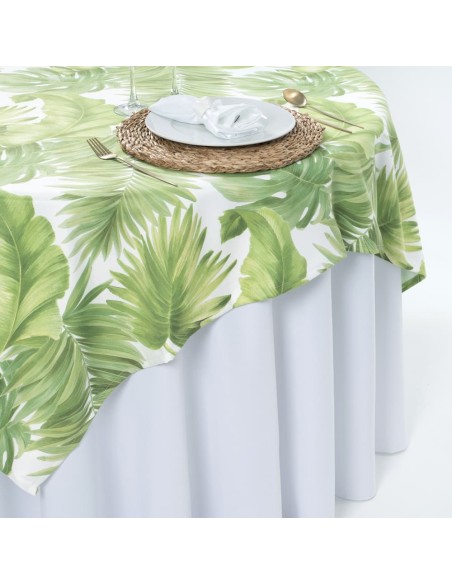 Sobre Toalha de Mesa Redonda Tecido estampado