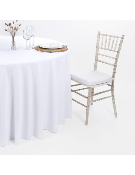 Toalha de Mesa Redonda de Cetim