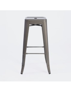 Taburete Tolix Plata 2