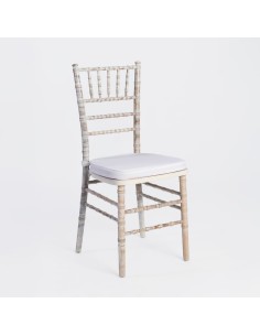 Silla de Palillería Decapada con Cojín