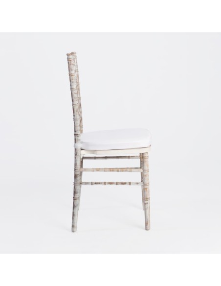 Silla de Palillería Decapada con Cojín