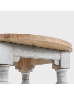 Mesa Alta Redonda Rústica 80x110 2