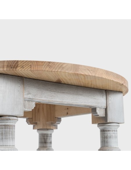 Mesa Alta Redonda Rústica 80x110