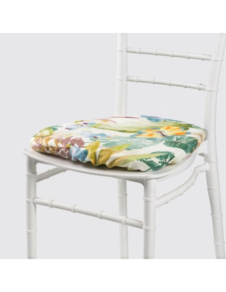 Funda de Tela Estampada para Cojín Silla Palillería