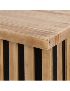 Barra de Bar Nogal Plegável Listones 2