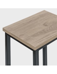 Mesa Alta Troya com 2 Bancos cor Preto 2