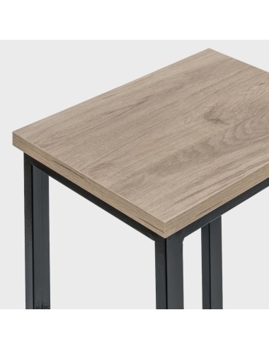 Mesa Alta Troya com 2 Bancos cor Preto