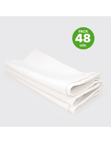 48 guardanapos de fio rústico reutilizáveis em segunda mão