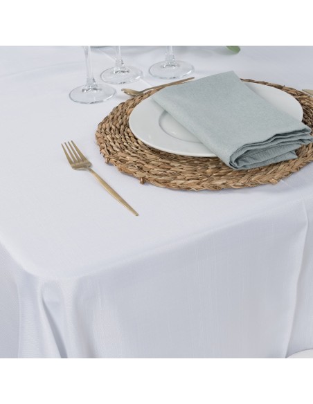 Toalha mesa retangular de fio rústico ocasião