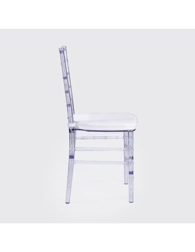 Silla de Palillería Transparente con Cojín