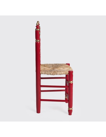 Pack de Mesa e quatro Cadeiras Sevilhanas vermelho