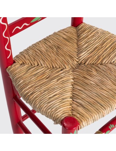 Pack de Mesa y cuatro Sillas Sevillanas Rojo
