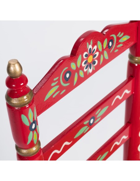 Pack de Mesa y cuatro Sillas Sevillanas Rojo