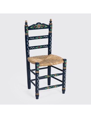 Pack de Mesa y cuatro Sillas Sevillanas azul