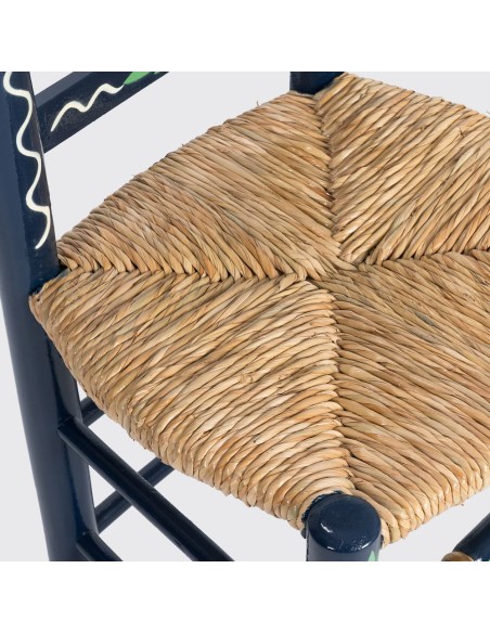 Pack de Mesa y cuatro Sillas Sevillanas azul