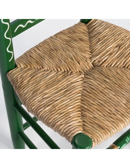 Pack de Mesa y Cuatro Sillas Sevillanas verde