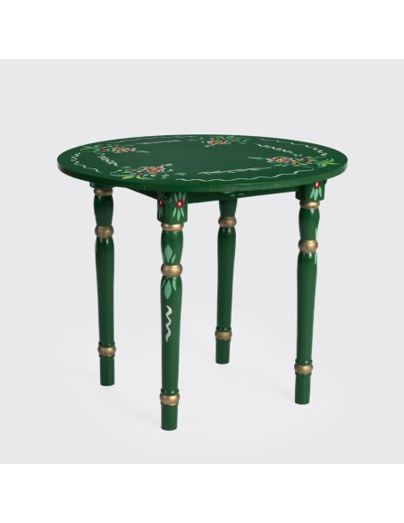 Pack de mesa e quatro cadeiras verde Sevillanas