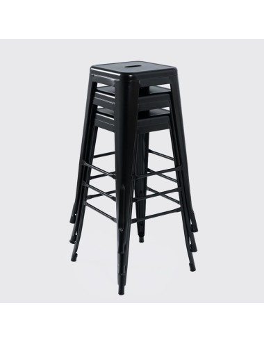 Taburete Tolix Negro