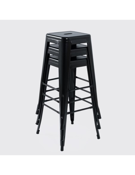Taburete Tolix Negro