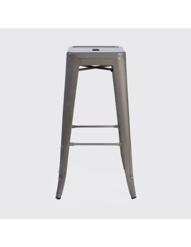 Taburete Tolix Plata