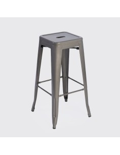 Taburete Tolix Plata