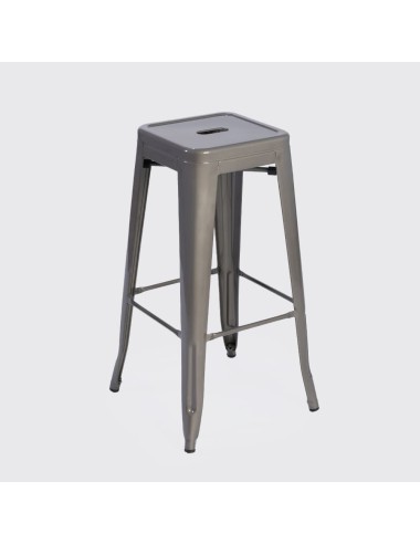 Taburete Tolix Plata