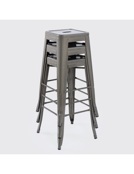 Banqueta Tolix Prata