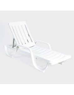 Espreguiçadeira reclinável Malibu com braços