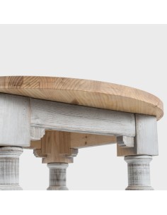 Mesa Alta Rústica Redonda 80x110 2