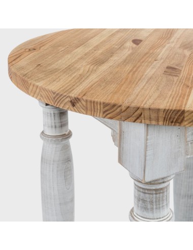 Mesa Alta Redonda Rústica 80x110