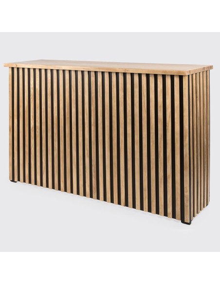 Barra de Bar Nogal Plegable Listones