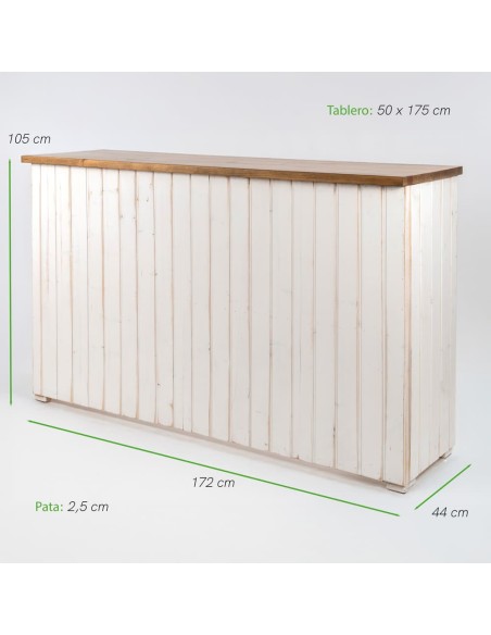 Mostrador de Madera Plegable