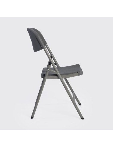 Silla Plegable de Plástico Gris
