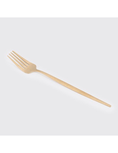 Talheres em ouro mate Elegante Ouira
 Talheres-Garfo