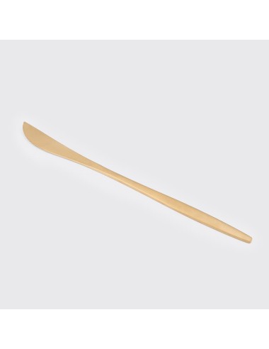 Talheres em ouro mate Elegante Ouira
 Talheres-Faca