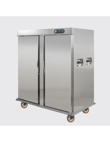 Armário aquecedor de pratos portas duplas