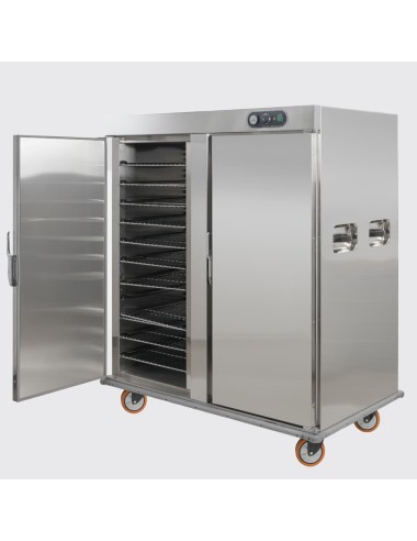 Armário aquecedor de pratos portas duplas