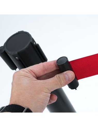 Poste separador com fita extensível 2 metros