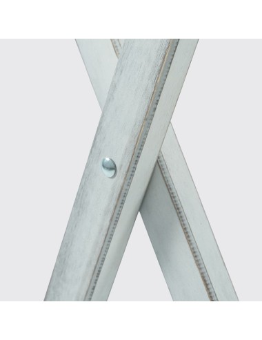 Mesa velador de madera plegable rústica 120x60