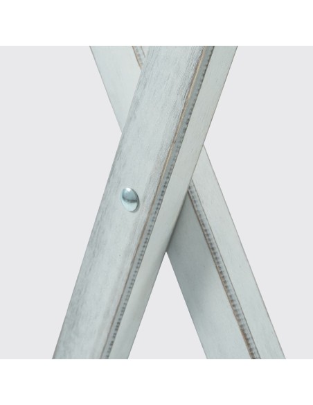 Mesa velador de madera plegable rústica 120x60