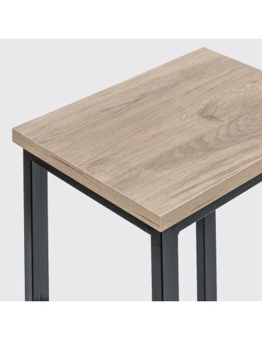 Mesa Alta Troya con 2 Taburetes Color Negro